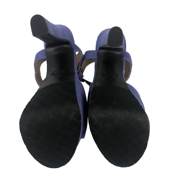 Candies Women's High Heel Pumps Size 6.5‎ Purple Suede Catagan Lavendar 4" Heel - Picture 11 of 12